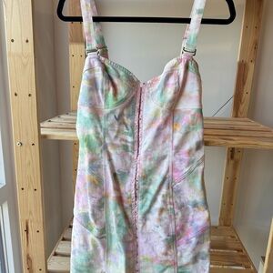 For Love And Lemons Pastel Tie-Dye Dress